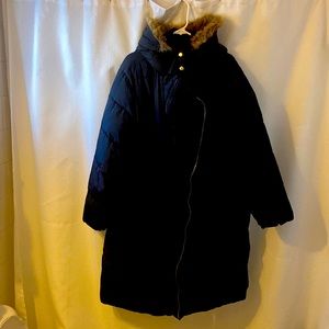 Plus Size Black Coat